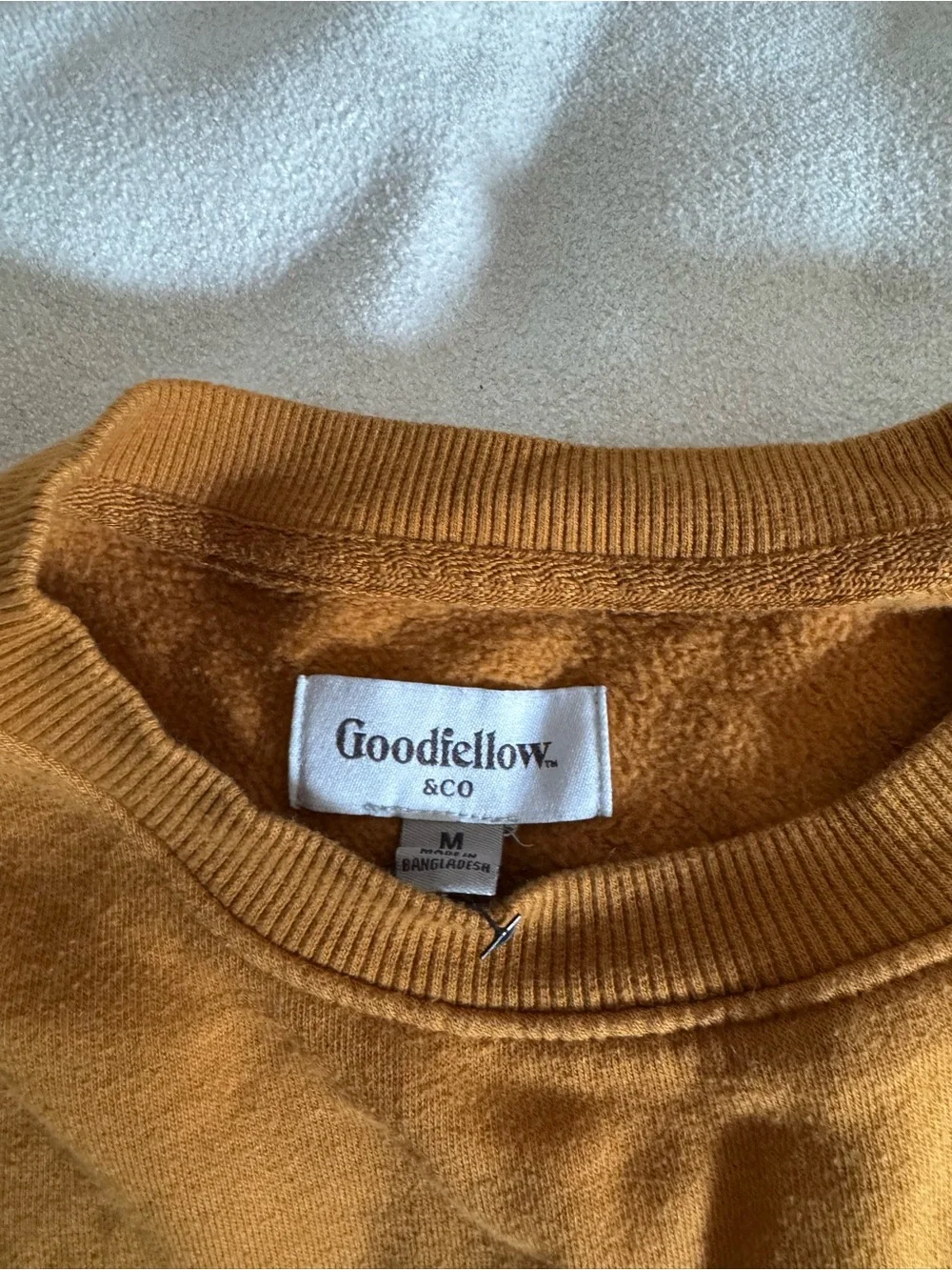 Men's Crewneck Sweater - Mustard